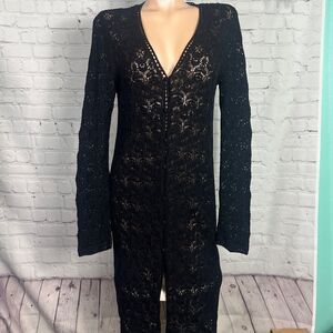 Jones New York Black Lace Cardigan